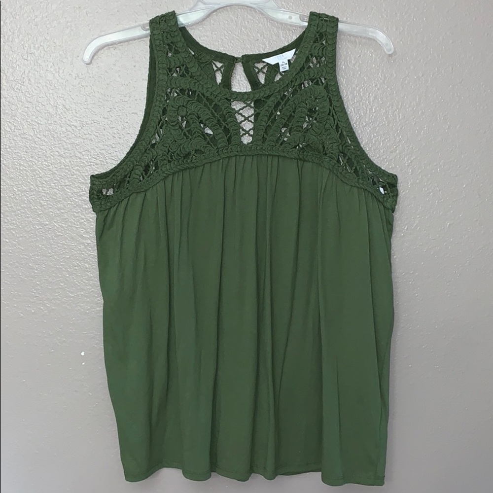 Time and Tru Women's Macrame Top XL - Picture 3 of 14